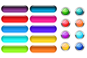 Modern aqua buttons