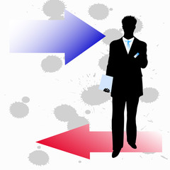 silhouette of Businessmen
