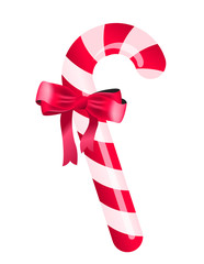 Candy cane with ribbon