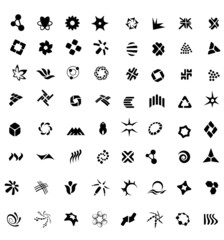 72 different black icons for your design (set2)