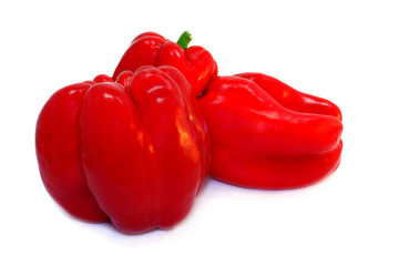 Some red sweet peppers