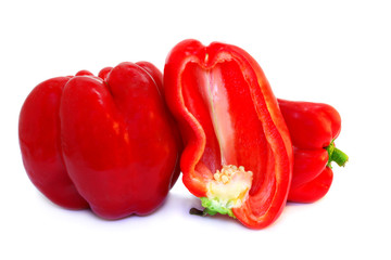 Some red sweet peppers
