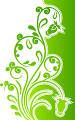 Modern beautiful floral design element