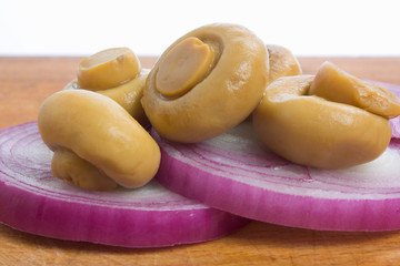 mushrooms and onions