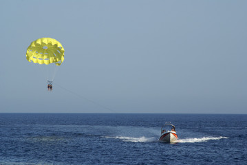 Parachute riding