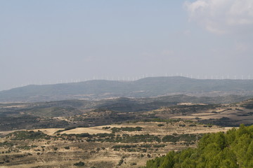 Paisaje de un valle de la zona media de Navarra.