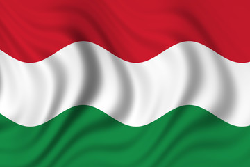 Obraz premium Flag of Hungary