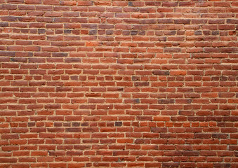 Fototapeta na wymiar Old red brick wall