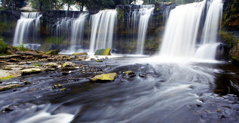 beautiful waterfalls in Keila-Joa, Estonia