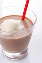 chocolate cocktail with ice cream