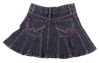 Jeans mini skirt insulated