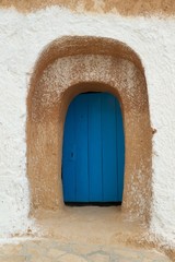 Fototapeta premium old blue door