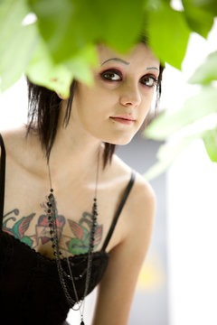 girl in gothic style