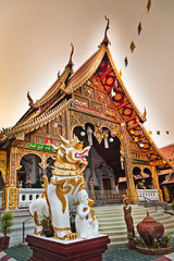 Wat Phra Singh temple in Chiang Mai, Thailand