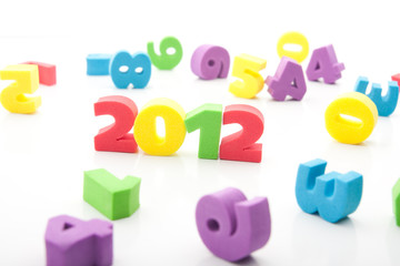 Fototapeta premium colorful digits