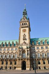 Fototapeta na wymiar City Hall - Hamburg, Germany