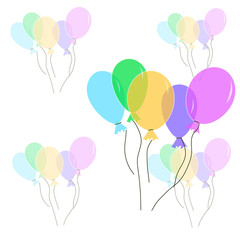 Multicolor balloons