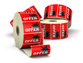 special offer label sticker promotion or disount label