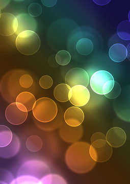 Bunter Bokeh Hintergrund Abstrakt Lichteffekt