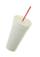 Plastic Cup and Straw © EuToch