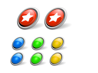 Buttons for web. Vector.