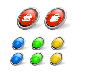 Buttons for web. Vector.