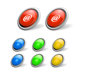 Buttons for web. Vector.