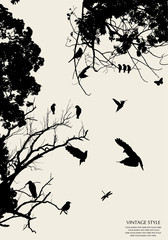 tree and bird