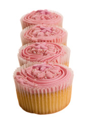 isolated cupcakes.