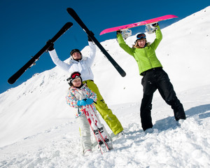 Family,ski,sun and fun