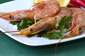 Plate of crayfish