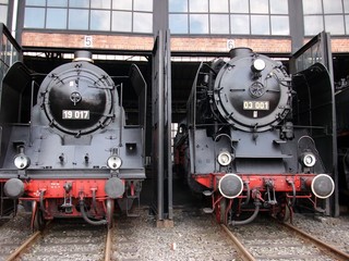historische Dampflok BR 19 und BR 03