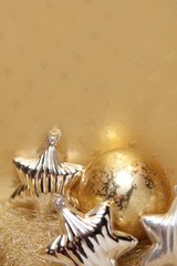 Weihnachtskarte in Gold