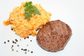 steack haché purée