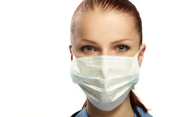 medical doctor in the surgeon's mask