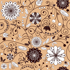 Floral Pink Seamless Pattern