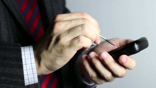 Mobile phone pda communication.