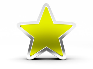 gold star on white background