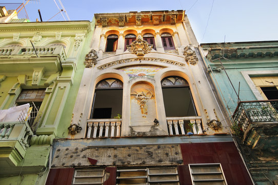 Old Havana architecture detail