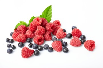 berries on white background