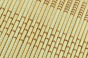 Traditional Bamboo Matt Dioganal Close-up Background