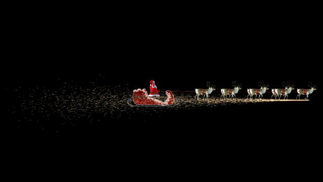 Santa and Reindeer. Comes with Alpha