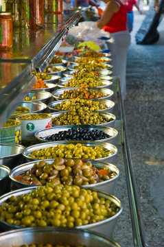 Olives at Conil Market Spain
