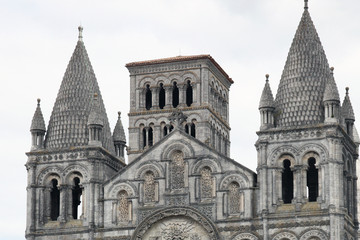 Fototapeta premium The Cathedral towers in Angouleme