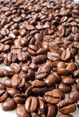 Many coffee grains