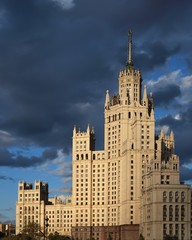 Fototapeta na wymiar Moscow building, Russia