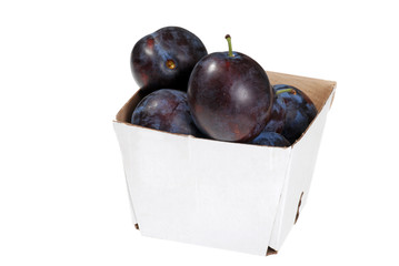plums in a box