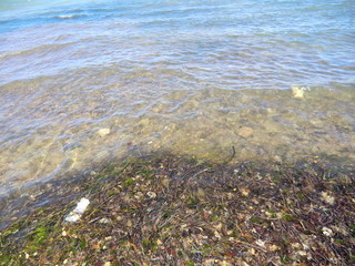 Umweltverschmutzung am Strand