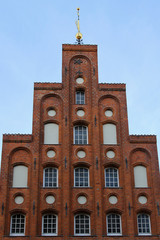 Fototapeta na wymiar Giebel vom Haus der Schifffahrtsgesellschaft, Lübeck