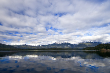 Lake Manapouri in New Zealand.